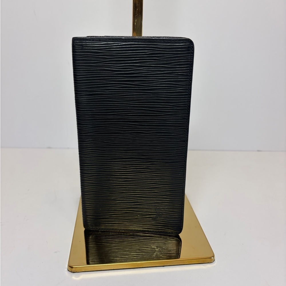 Black Louis Vuitton Epi Leather Wallet - Authentic